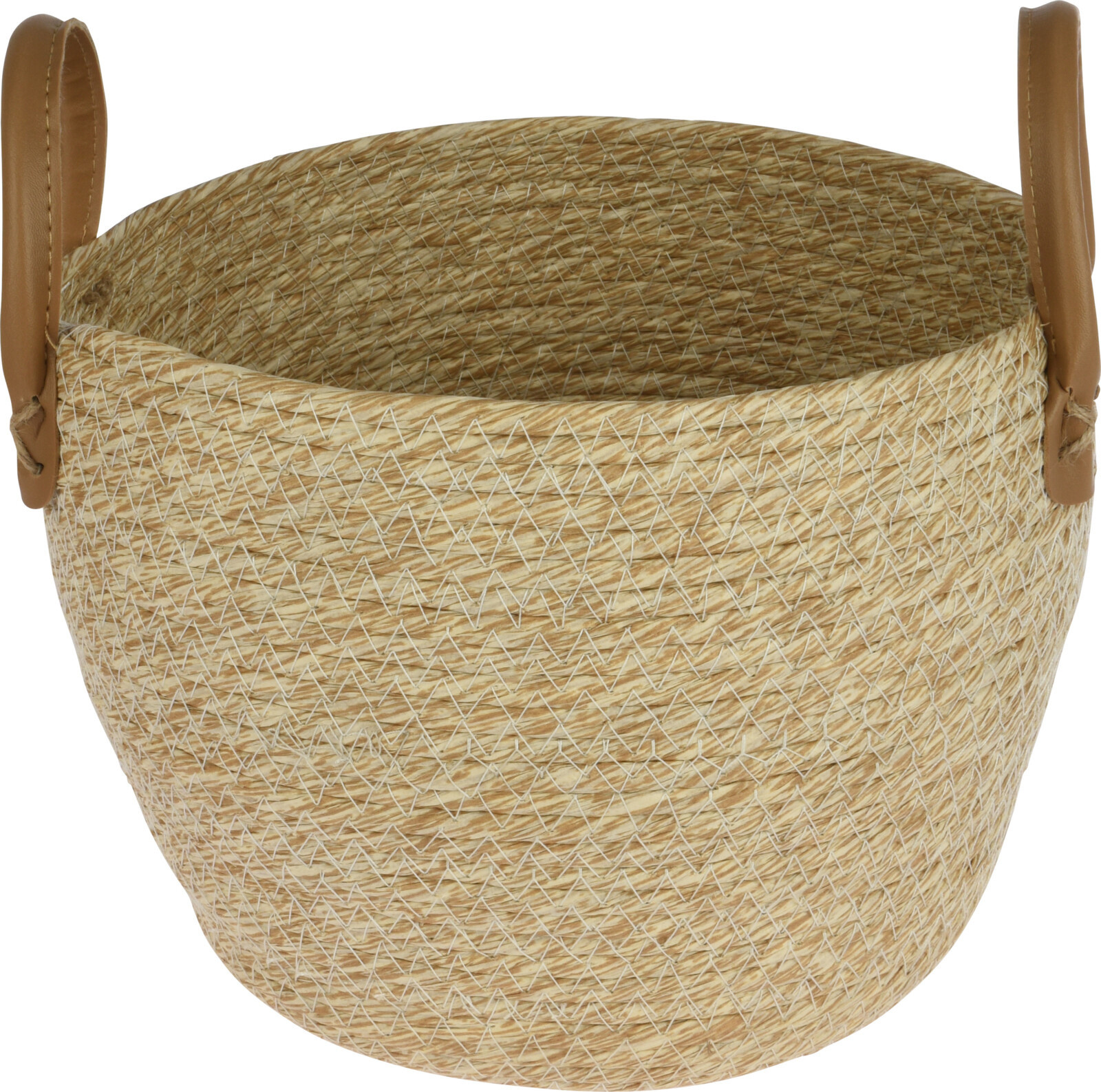 Artisan Woven Jute Basket for Home Décor - Image 2