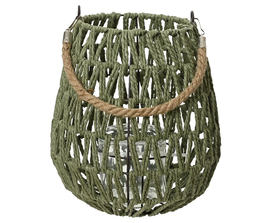Boho Style Jute Lantern – Earthy Warmth for Every Space