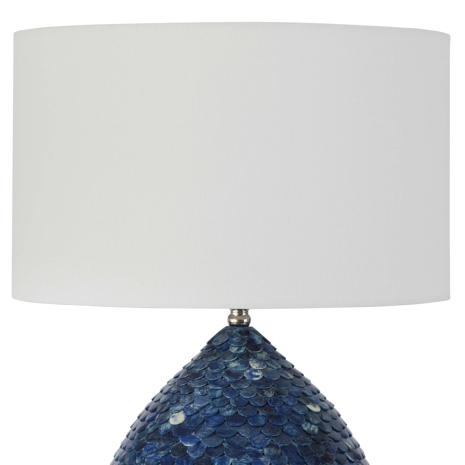 Marine Mirage Lamp – Fish Scale Inlay Art - Image 3