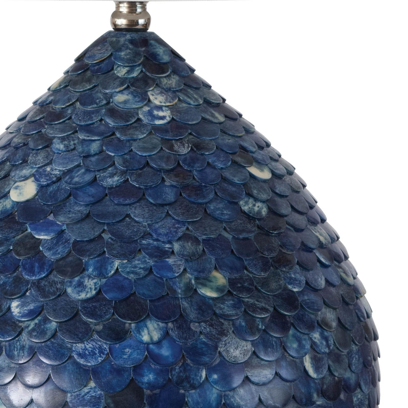 Marine Mirage Lamp – Fish Scale Inlay Art - Image 2