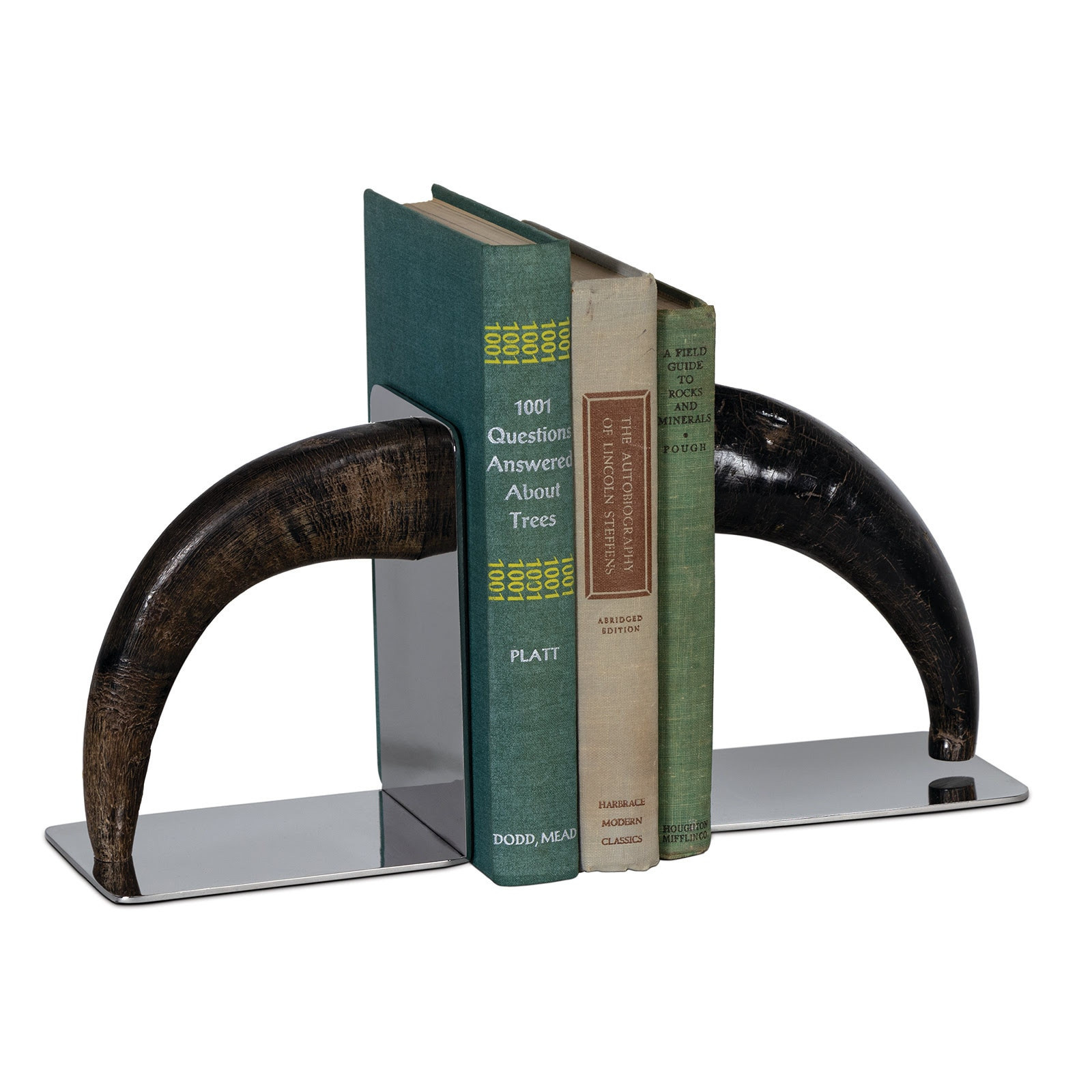 Bibliophile’s Horn Bookend – Bold & Natural