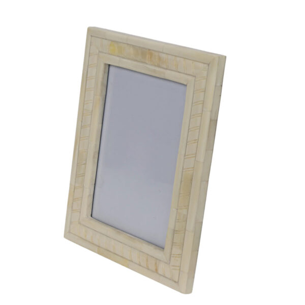 Spiral Engraved Bone Inlay Photo Frame