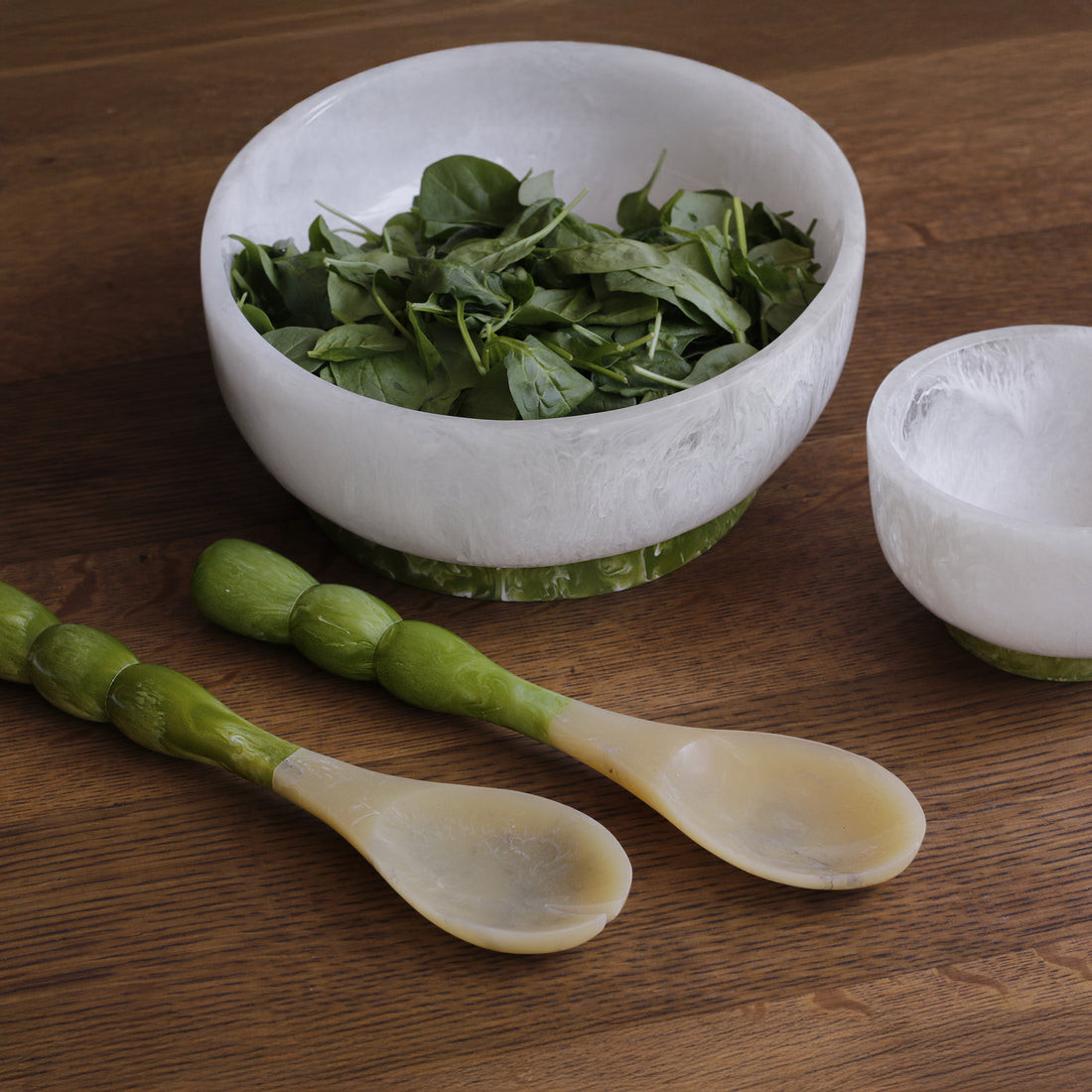 Handcrafted Resin Bowl with Textured White Finish - Image 4