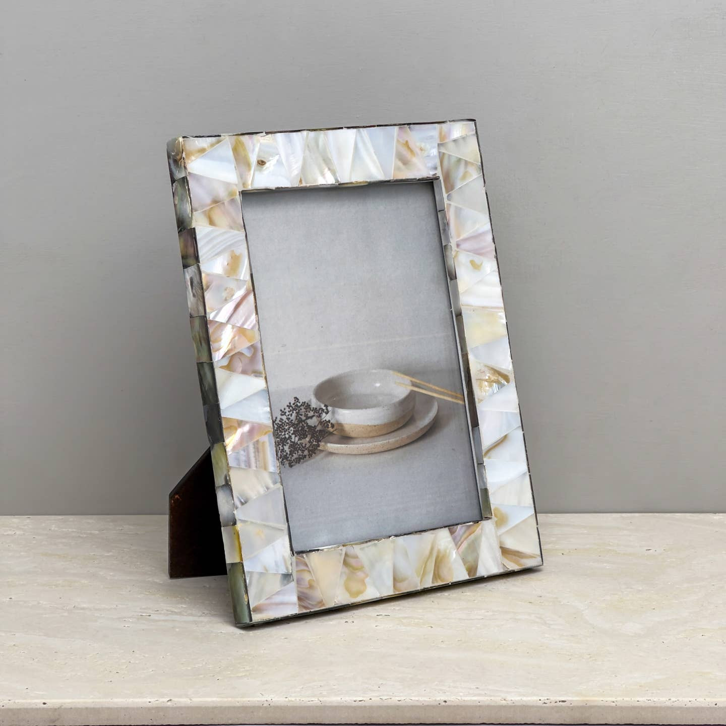 Iridescent Mother of Pearl Decorative Frame