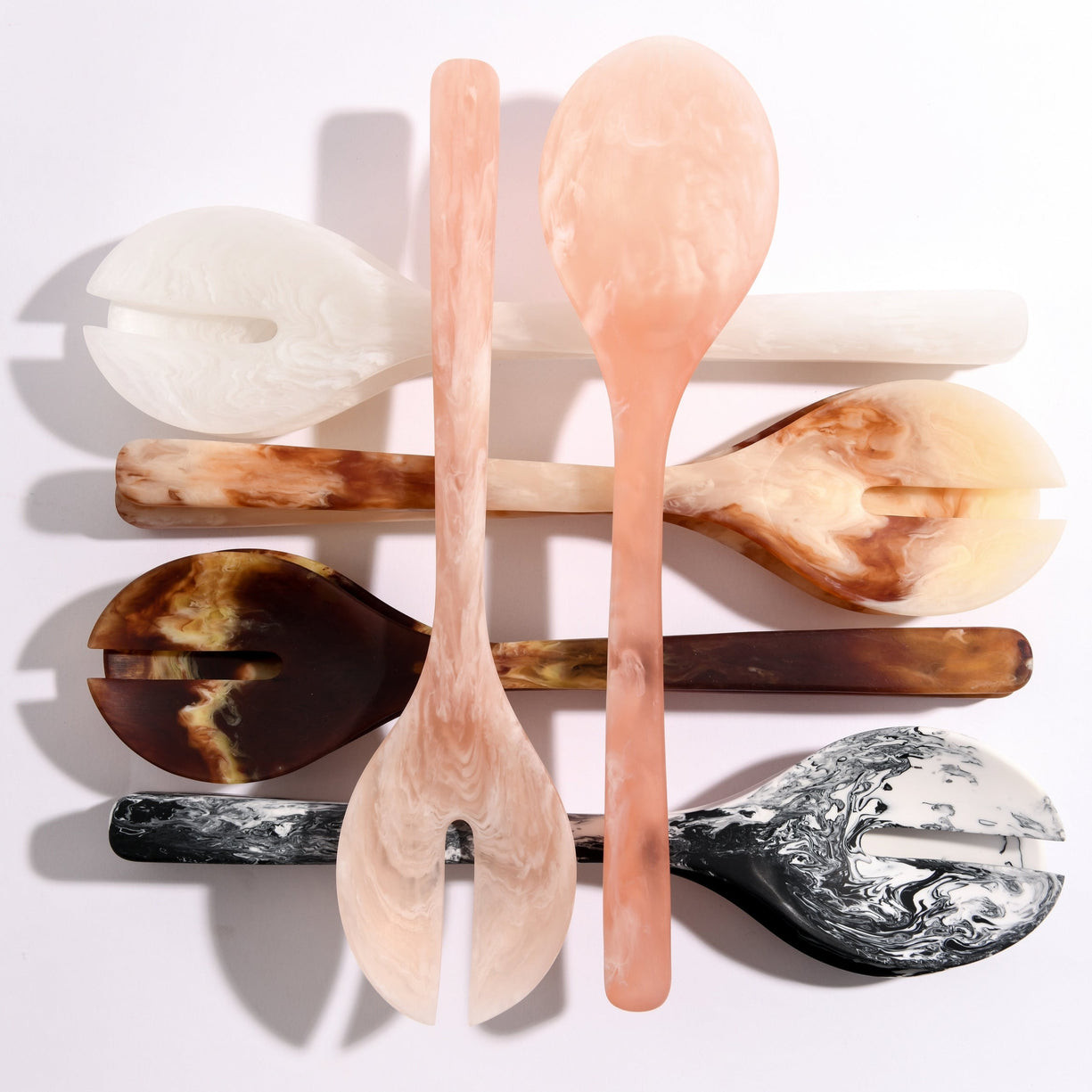 Honey Pearl Marbled Serveware Set