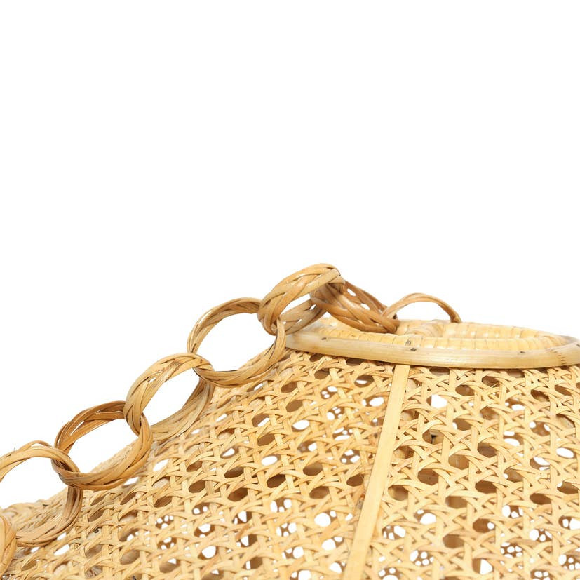 Lantern-Style Rattan Hanging Light Fixture - Image 4