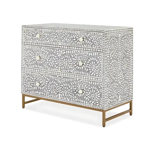 BONE INLAY CHEST DRAWER
