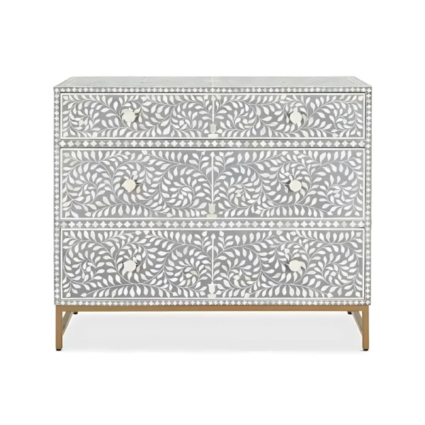 BONE INLAY CHEST DRAWER