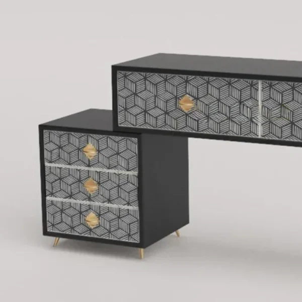 BONE INLAY CONSOLE TABLE