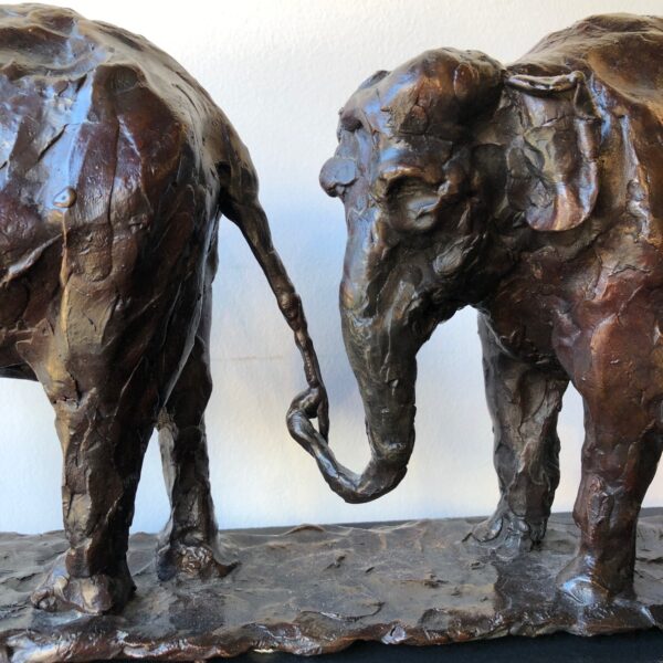 Majestic Strength: Brass Elephant Sculptures