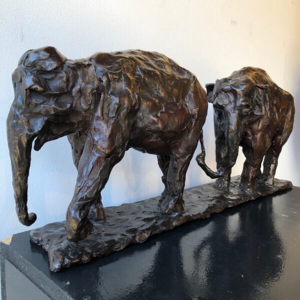 Majestic Strength: Brass Elephant Sculptures