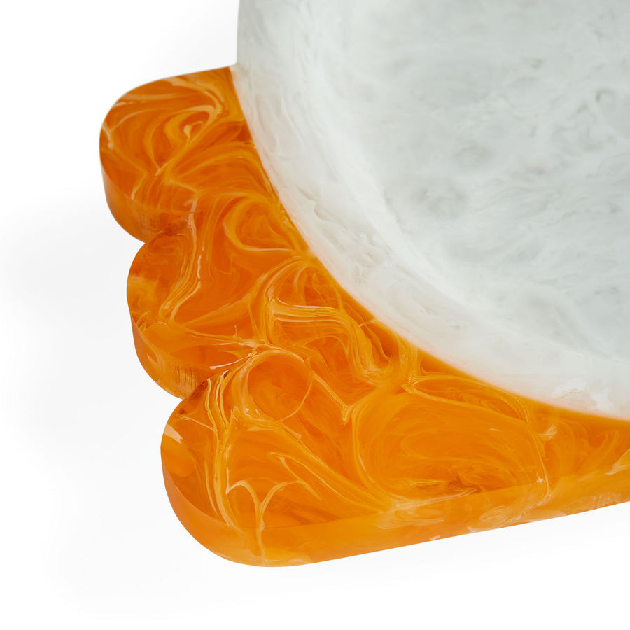 Modern Decorative Resin Tray – Scallop Design - Image 3