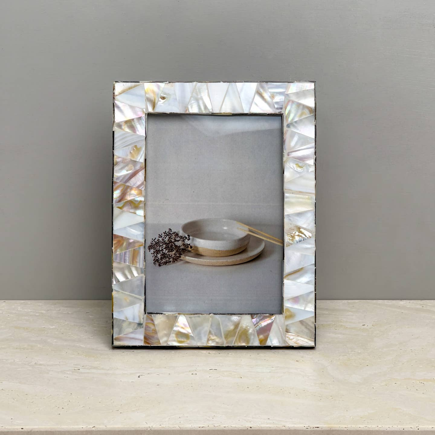 Iridescent Mother of Pearl Decorative Frame - Image 2