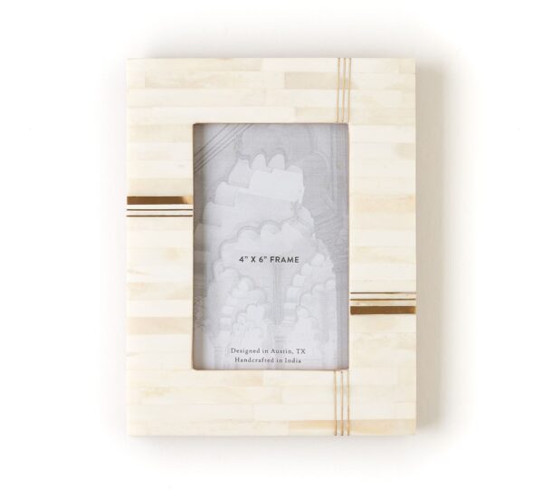 Capture Elegance: Bone Inlay Photo Frame
