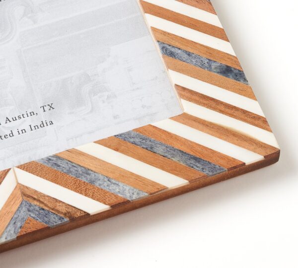 Bone & Wood Inlay Dual Door Photo Frame – A Story in Every Frame