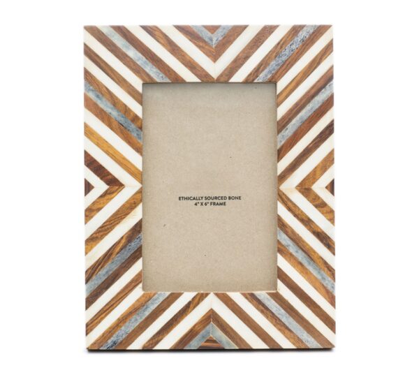 Bone & Wood Inlay Photo Frame